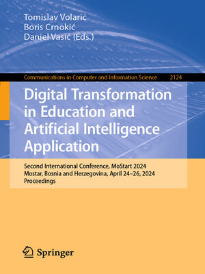 cover image of Digital Transformation in Education and Artificial Intelligence Application